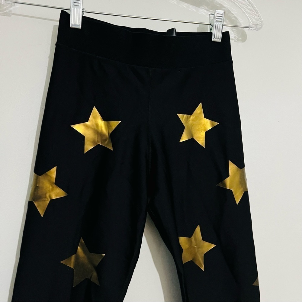 Ultra Core gold star black leggings size small - Picture 10 of 10